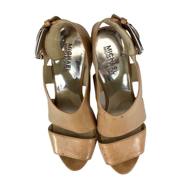 Michael Kors Carla platform sandal nude - 7.5 - Picture 8 of 16